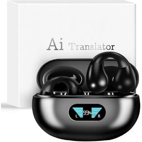 AI Translation Earbuds Real Time, Audifonos Traductores Inglés Español, Support for 144 Languages, Wireless Bluetooth Translation Headphones, Compatible with iPhone and Android Phones