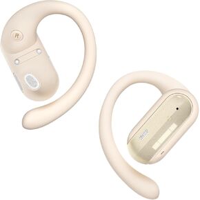 AI Translation Earbuds Real Time 164 Languages Translator Earbuds Audifonos Traductores Inglés Español 4-in-1 Open Ear Bluetooth Ear Buds Wireless Earphones for Travel Business Meeting Learning Beige