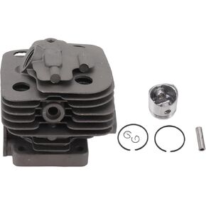 34mm Cylinder Piston Kit High Performance Proof Aluminum Alloy Piston Assembly Set for SRM 260 SRM 261 Mower Spare Parts 1 Cylinder 6 Pistons