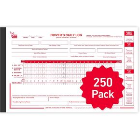 Buck Driver Daily Log Book with 7 & 8 Day Recap - 2-Ply Carbonless, 5.5" x 8.5", 35 Sets of Forms Per Log Book, FMCSA Compliant Premium Log Book for Truck Drivers with Easy Tear-Out