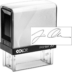 COLOP Large Size Self Inking Custom Text Stamp - Choose from Many Fonts & 15 Ink Colors