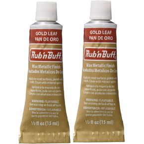Rub 'n Buff The Original Wax Metallic Finish (Gold Leaf) 2 pcs sku# 1835744MA