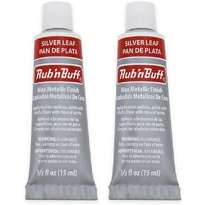 Rub 'n Buff The Original Wax Metallic Finish (Silver Leaf) 2 pcs sku# 1835745MA