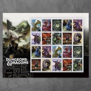 Dungeons and Dragons 2024 (Sheet of 20) First-Class Mail Forever Postage Stamps