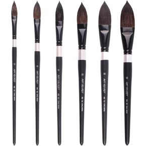 HBJWOV Watercolor Brush Wood Paint Brush Artist Hand Painting Brushes Water Color Gouache Drawing Art Brush Supplies