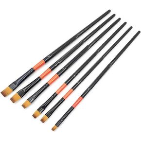 HBJWOV 6pcs/Set Hair Artist Watercolor Brushes Acrylic Oil Brushes Gouache Painting Brush Professional Paint Brush Art Supplies