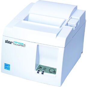 Star Micronics TSP143IIIU USB Thermal Receipt Printer with Device and Mfi USB Ports, Auto-cutter, and Internal Power Supply - White (Renewed)