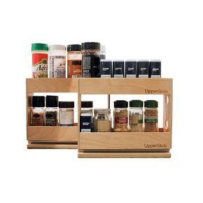 Starter/Expansion Pack #4 - Two Large Double Pull Out Spice Racks Bundle (US 303SEP4) - FREE SHIPPING (Unfinished) in Saudi Arabia