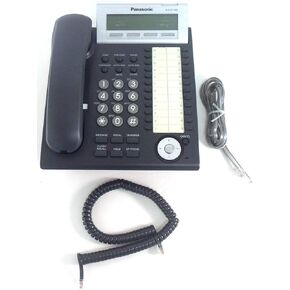 Panasonic KX-DT343-B 3-Line Backlit LCD Display Phone - Charcoal (Renewed)
