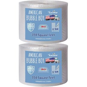 Official Sealed Air Bubble Wrap - American Bubble Boy (700' Small Bubble Wrap)