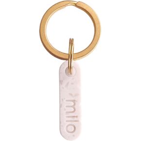 STONE PET TAG - Modern, Minimal Pet IDs. Durable, High Quality, Lifetime tags with deep cut text. Includes space for two phone numbers. (Circle)