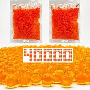 Gel Balls Blaster Rounds Splat r Ball Refill 7-8 mm 40000 Pieces Orby Blasters Rounds Gel Splatter Blaster,Ages 14& Up