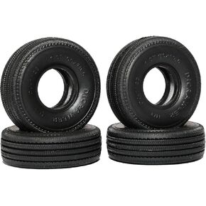 DJCRAWLER 1.0 Inch Sticky Soft Tires for TRX-4M SCX24 1/18 1/24 Wheels Upgrades, High Viscosity RC Crawler MT Rubber Tyre