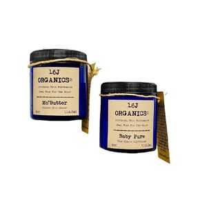 Mom & Baby Moisture Gift Set - Body Butters - 100% Natural Organic - Stretch Mark Treatment and Nontoxic Pure Delicate Sensitive Skin Healing Relief Baby Moisturizer
