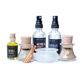 "Mediterranean Magic: 5-Piece Intro & Travel Skincare Kit - Pure, Natural, Ancient Staples for Sensitive Skin - Your Simple Self-Care Regimen from the Heart of the Mediterranean"