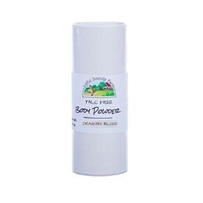 Talc Free Body Powder, Dragon's Blood Fragrance, Natural Skincare for Women, Men, Dusting Chafing