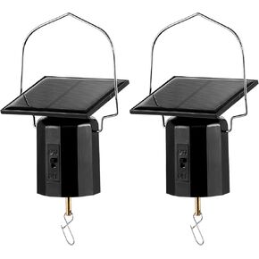2 Packs Revolving Solar Powered Wind Spinner Motor for Hanging Garden Spinners, Rotating Solar Energy Operated Motor for Wind Spinner Patio Garden Lawn Entryway Décor Load Capacity of 4 Pounds