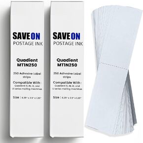 Save On Postage Ink (2 Pack) Quadient MT1N250 Compatible Postage Meter Tapes for is, in, iX &IJ Series Mailing Machines