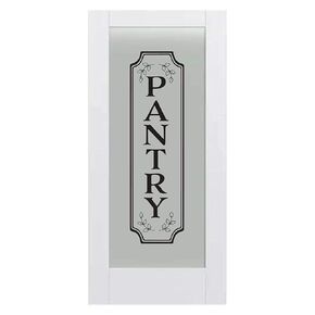 Vertical Pantry Door Decal for Glass or Wood Doors or Wall, Customizable, Medium Large or XLarge Decal Sticker, Kitchen Decor