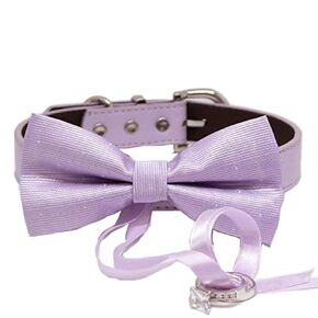 Lilac Dog Bow Tie ring bearer, Pet Wedding accessory, Marry Me, Proposal idea, Chic