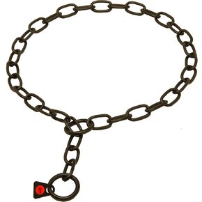Herm. Sprenger Black Stainless Steel Fur Saver Collar - 51541 (57) 1/9 inch (3 mm) - Size 20 inch (50 cm) for Dogs with Neck Size of 16-17 inch (40-43 cm)
