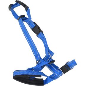 Fdit Dog Collar Dog Halter with Safety Strap, Pet Headcollar Stops Pets from Pulling for Outdoor Walk (XL)