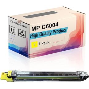 MP C6004 Developer Unit Compatible for Ricoh MP 501SPF MP C4504 MP C4504ex MP C6004 MP C6004ex Printers, High Yield 100000 Pages, Print More Pages (1 Pack Yellow)