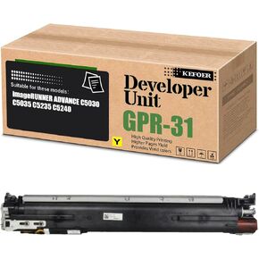 Compatible for Canon GPR-31 Developer Unit Replacement for Use in ImageRUNNER Advance C5030 C5035 C5235 C5240 Printer (1Yellow)