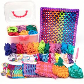Find Scrapblooms DIY Weaving Loom Kit with Portable Box for Kids & Adults,Potholder Loom Kit,Crafts Projects for Friendship Bracelet,Gift Ideas for Girls