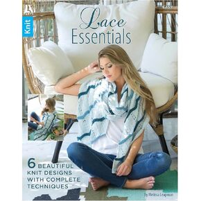 Leisure Arts Knit Lace Essentials Knitting Book – Step-by-Step Pattern Guide with Stitch Techniques, Instructions, and Creative Knitting Patterns for DIY Handmade Items