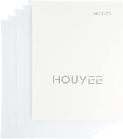 HOUYEE 100 حزمة من أغطية العرض التقديمية الشفافة، أغطية تقارير PVC، 10 مل، 8-1/2 × 11 بوصة، حجم الحروف in Kuwait