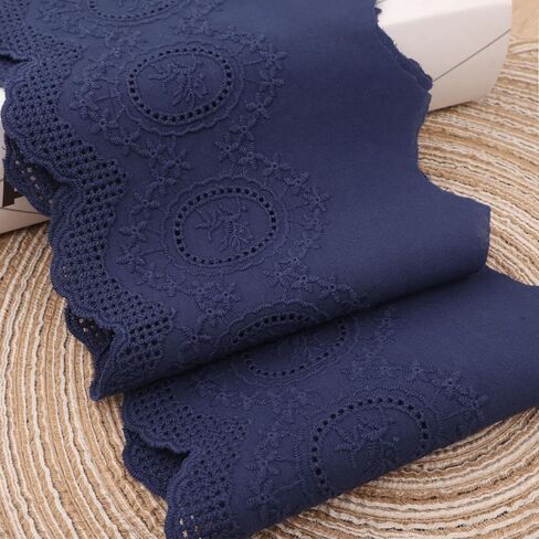 Eyelet Lace Trim 3 Yards Vintage Style Embroidery Cotton Lace Trim- 6 Color Options for Sewing Dresses,Costumes, Handkerchiefs, Home Decor (Burgundy) in Kuwait