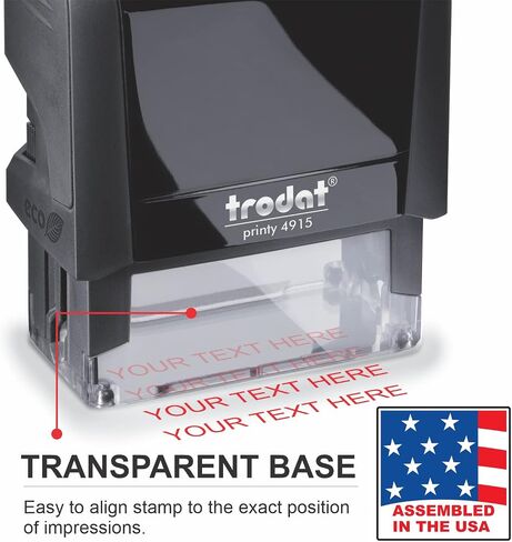 Extra Large Custom Self-Inking Personalized Return Address Stamp - Customizable Up to 6 Lines of Text - Small Business Essentials, Shipping, Work, Office Supplies, Refillable Customized Rubber Stamp in Saudi Arabia