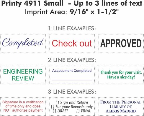 Extra Large Custom Self-Inking Personalized Return Address Stamp - Customizable Up to 6 Lines of Text - Small Business Essentials, Shipping, Work, Office Supplies, Refillable Customized Rubber Stamp in Saudi Arabia