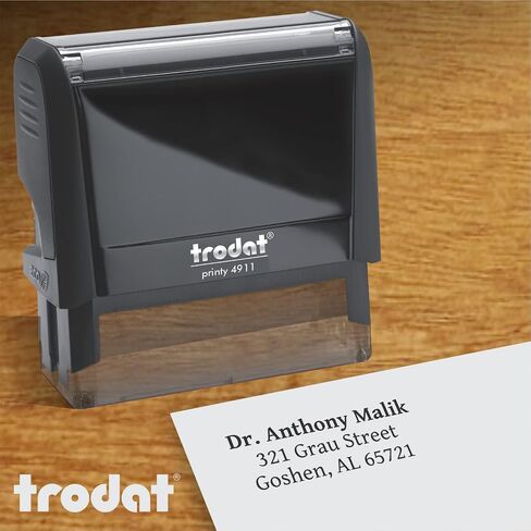 Extra Large Custom Self-Inking Personalized Return Address Stamp - Customizable Up to 6 Lines of Text - Small Business Essentials, Shipping, Work, Office Supplies, Refillable Customized Rubber Stamp in Saudi Arabia