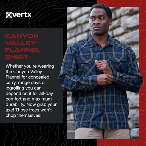 Vertx Canyon Valley Tactical Flannel Shirt Long Sleeve in Kuwait