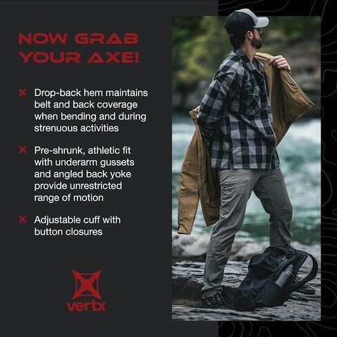 Vertx Canyon Valley Tactical Flannel Shirt Long Sleeve in Kuwait