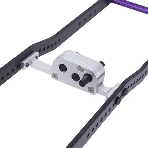 حالة نقل المعادن مع عمود عكسي لـ 1/10 LCG RC Crawler SCX10 Chassis DIY Pression (Black) in Kuwait