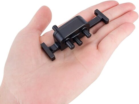 حالة نقل المعادن مع عمود عكسي لـ 1/10 LCG RC Crawler SCX10 Chassis DIY Pression (Black) in Kuwait