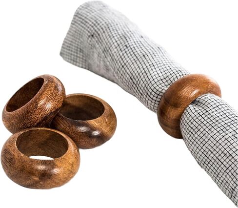 Golden Round Mesh Napkin Rings - Set of 12 for Weddings Dinner Parties or Every Day Use in Saudi Arabia