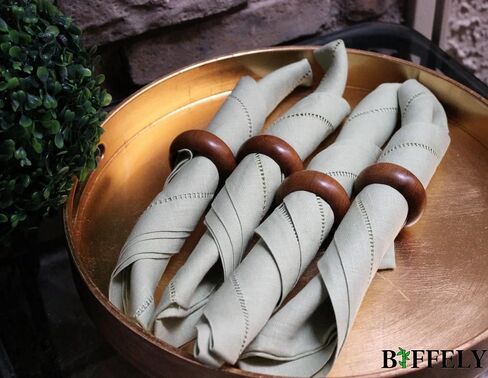 Golden Round Mesh Napkin Rings - Set of 12 for Weddings Dinner Parties or Every Day Use in Saudi Arabia