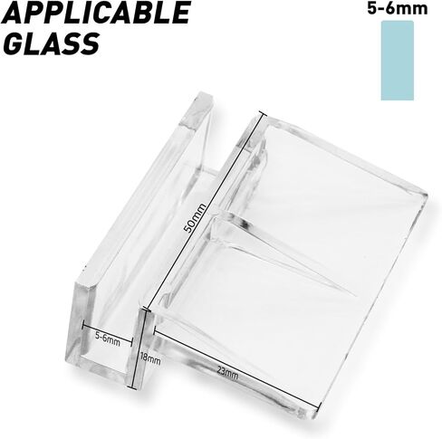 6mm 12 Pieces Aquarium Cover Bracket,Fish Tank Lid Clips Acrylic Aquarium Cover Clip Support Holder for Rimless Aquariums in Kuwait