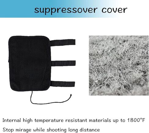7 inch Suppressor Cover High Temp Alpha Heat Rifle Blocker Covers Pouches in Saudi Arabia