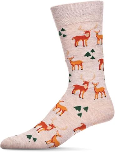 MeMoi Men's Avocado Bamboo Blend Funny Novelty Crew Sock in Saudi Arabia