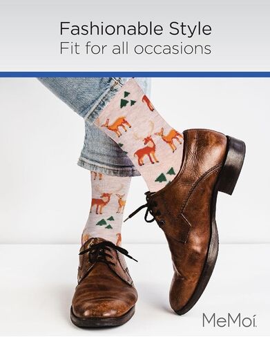 MeMoi Men's Avocado Bamboo Blend Funny Novelty Crew Sock in Saudi Arabia