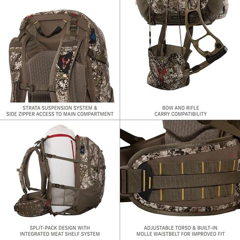 Badlands MRK 6 Pack | Super Durable Hunting Pack for Meat-Hauling in Tough Conditions, Slate, Large in Kuwait