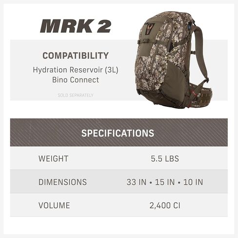 Badlands MRK 6 Pack | Super Durable Hunting Pack for Meat-Hauling in Tough Conditions, Slate, Large in Kuwait