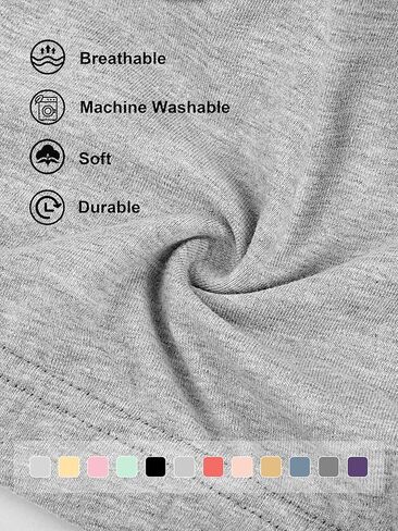 مجموعة من 12 حمالة صدر قطنية للفتيات من بوروكا، حمالة صدر للتدريب كامي للفتيات، حمالة صدر رياضية للفتيات الصغيرات in Kuwait
