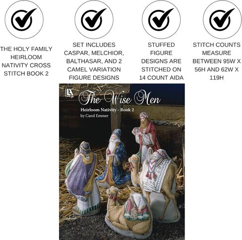 الفنون الترفيهية The Holy Family Heirloom Nativity Book #3 ، مجموعة المهد ، النمط ، أنماط عيد الميلاد ، عيد الميلاد المتقاطع ، غرزة ، أنماط in Kuwait
