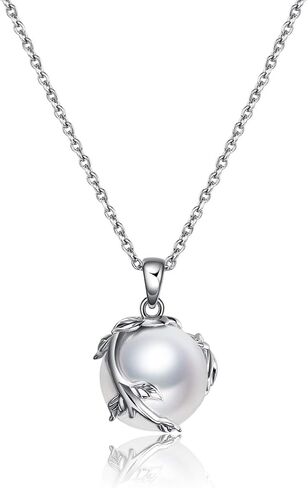 YFN 925 Sterling Silver Pearl Necklace Twisted Pendant Necklace for Women Mother's Day Christmas Gifts in Saudi Arabia